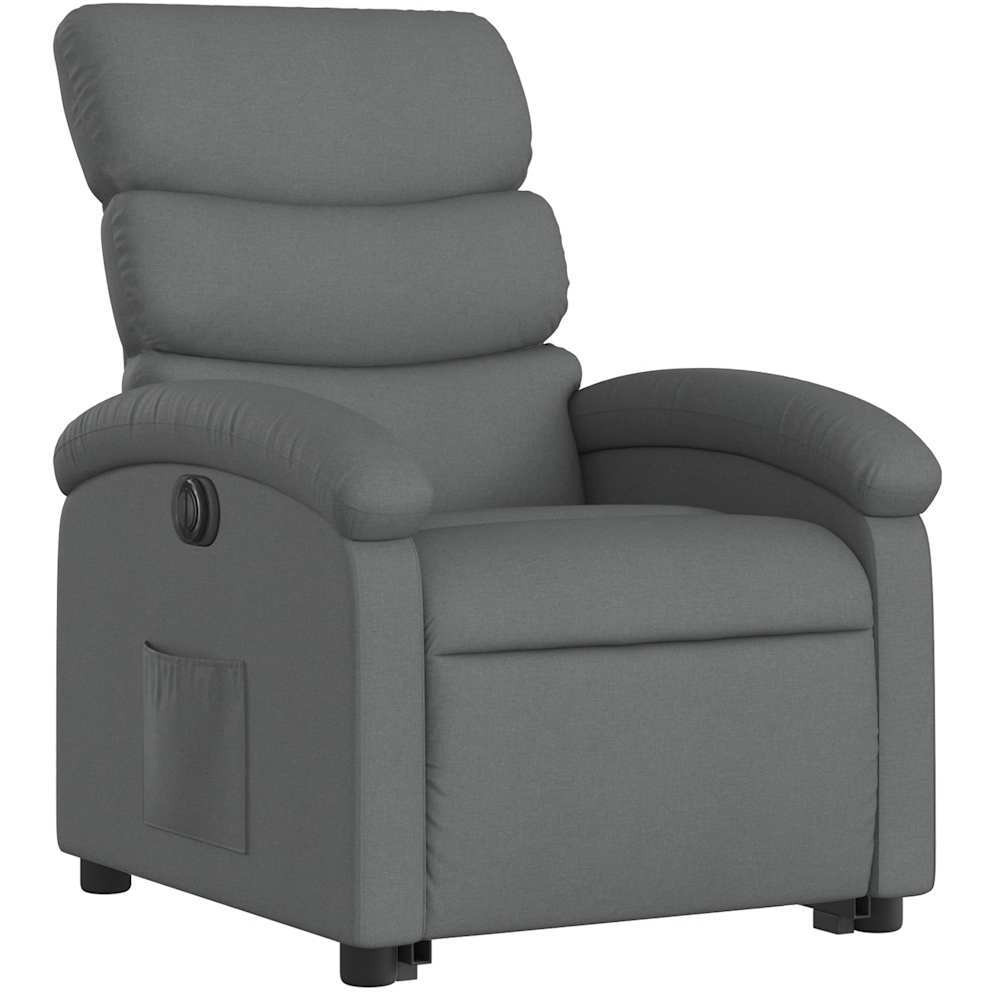 Vidaxl Electric Stand Up Recliner Chair Dark Gray Fabric