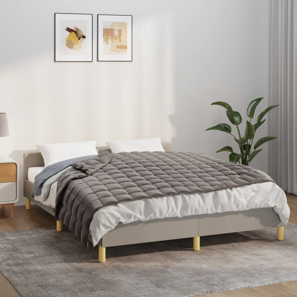 Vidaxl Weighted Blanket Gray 54.3"&quotX78.7"" 13.2 Lb Fabric