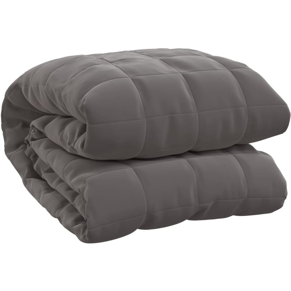 Vidaxl Weighted Blanket Gray 54.3"&quotX78.7"" 13.2 Lb Fabric
