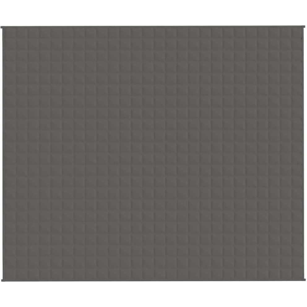Vidaxl Weighted Blanket Gray 86.6"&quotX102.4"" 33.1 Lb Fabric