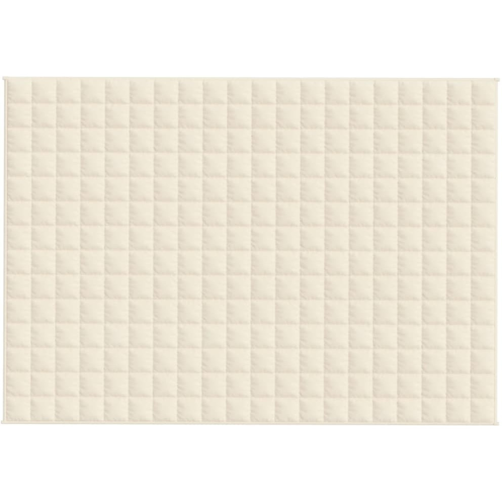 Vidaxl Weighted Blanket Light Cream 54.3"&quotX78.7"" 13.2 Lb Fabric