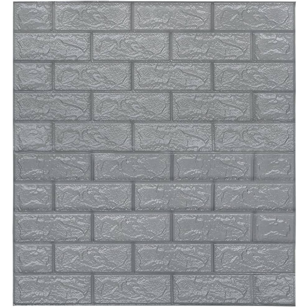 Vidaxl 3D Wallpaper Bricks Self-Adhesive 10 Pcs Anthracite