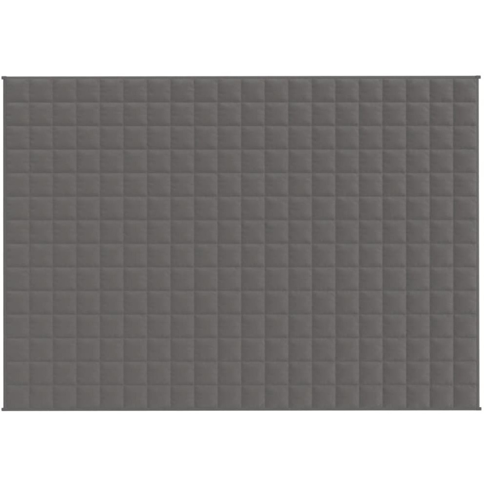 Vidaxl Weighted Blanket Gray 53.9"&quotX78.7"" 22 Lb Fabric
