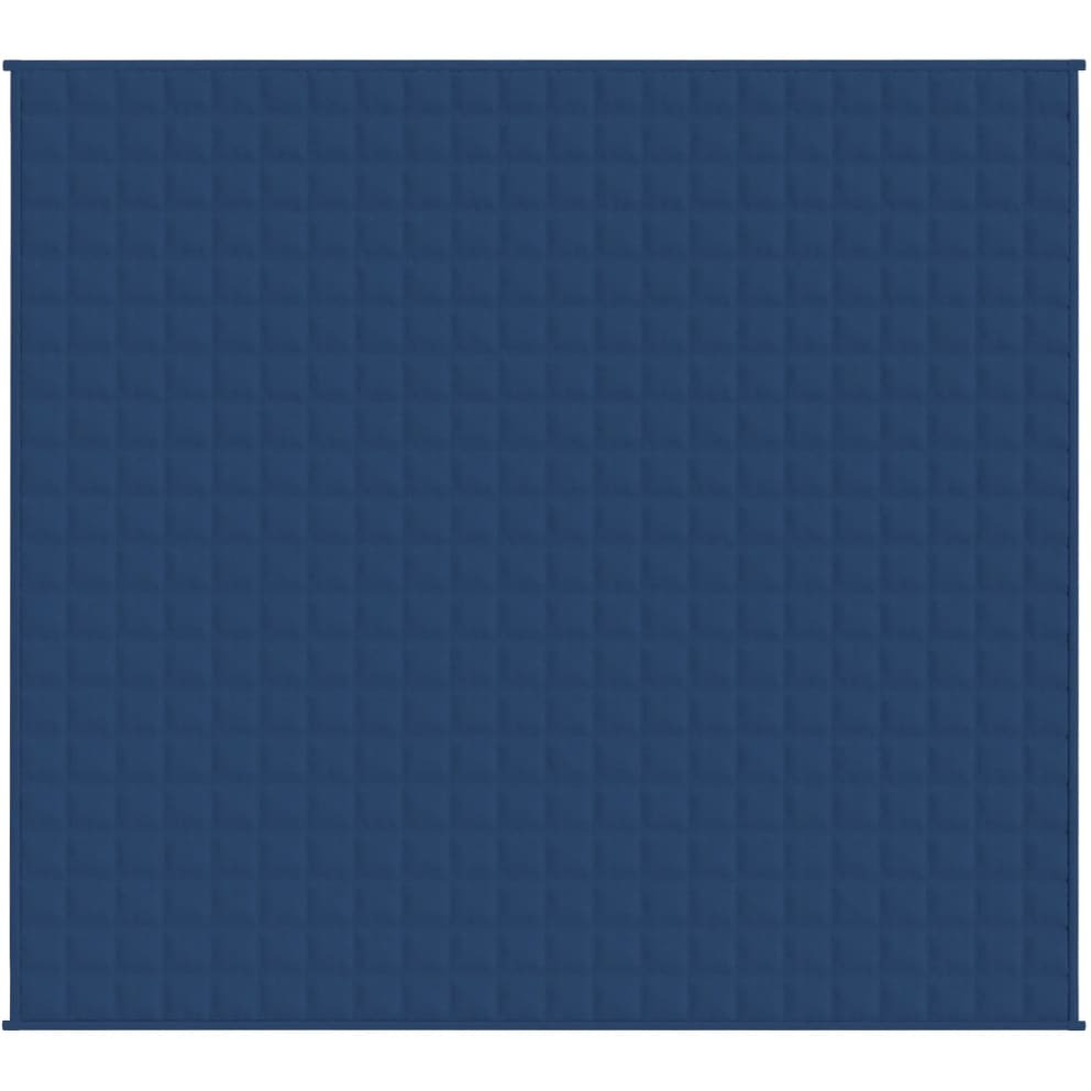 Vidaxl Weighted Blanket Blue 86.6"&quotX90.6"" 24.3 Lb Fabric