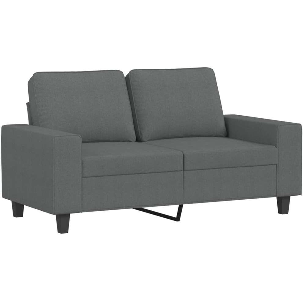 Vidaxl 2-Seater Sofa Dark Gray 47.2"" Fabric