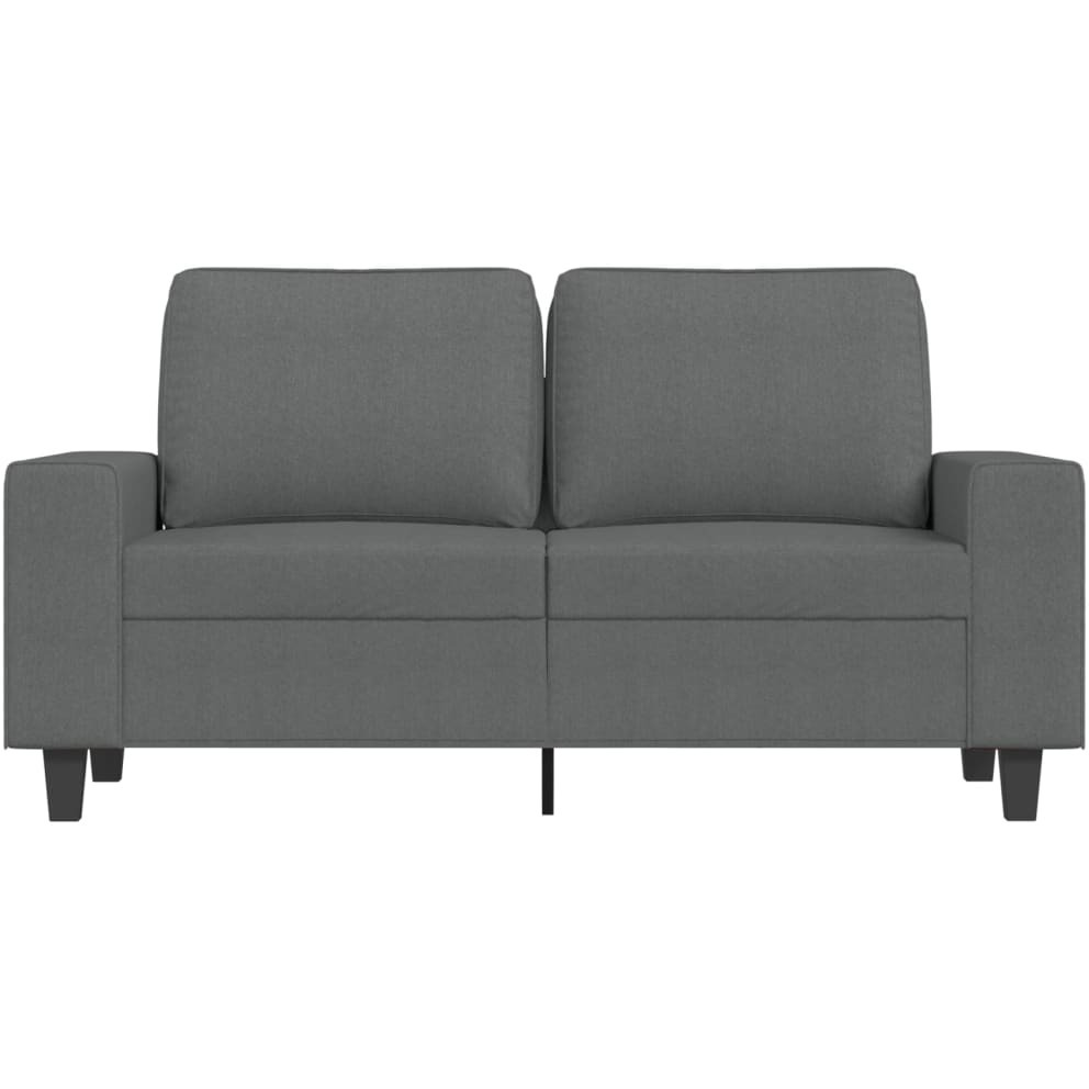 Vidaxl 2-Seater Sofa Dark Gray 47.2"" Fabric