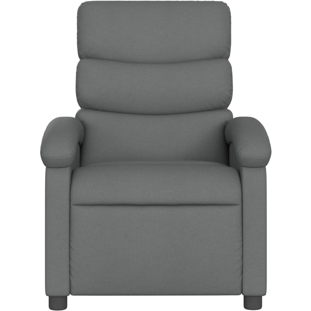 Vidaxl Recliner Chair Dark Gray Fabric