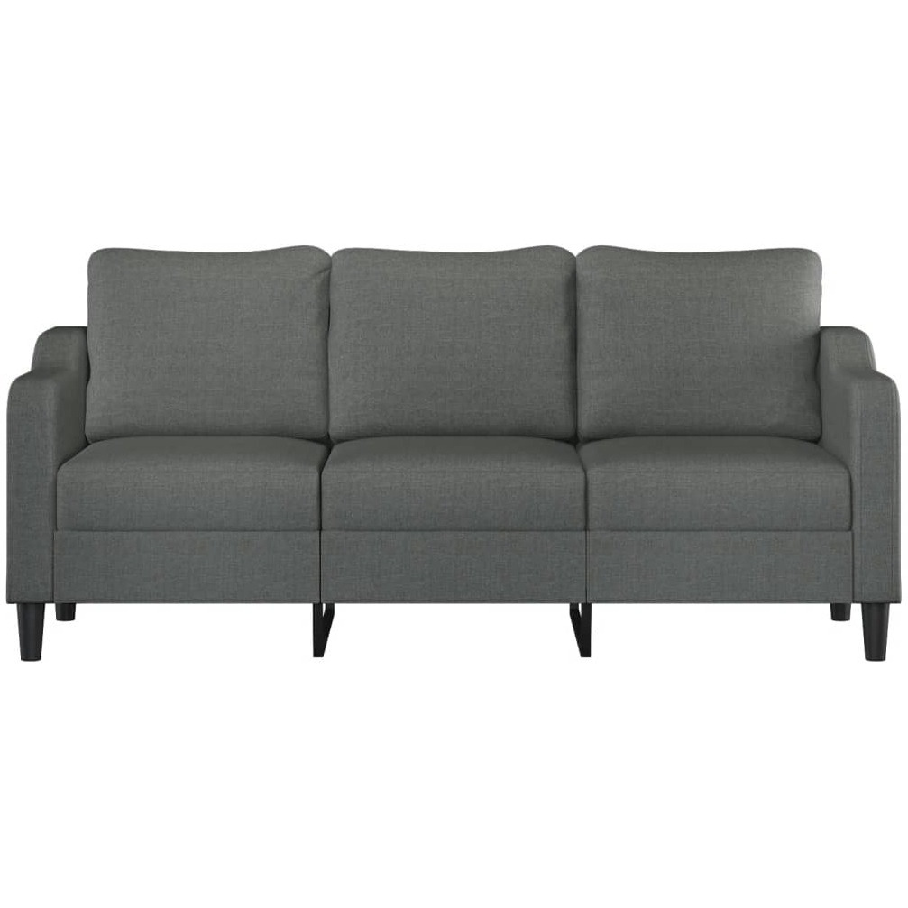 Vidaxl 3-Seater Sofa Dark Gray 70.9"" Fabric