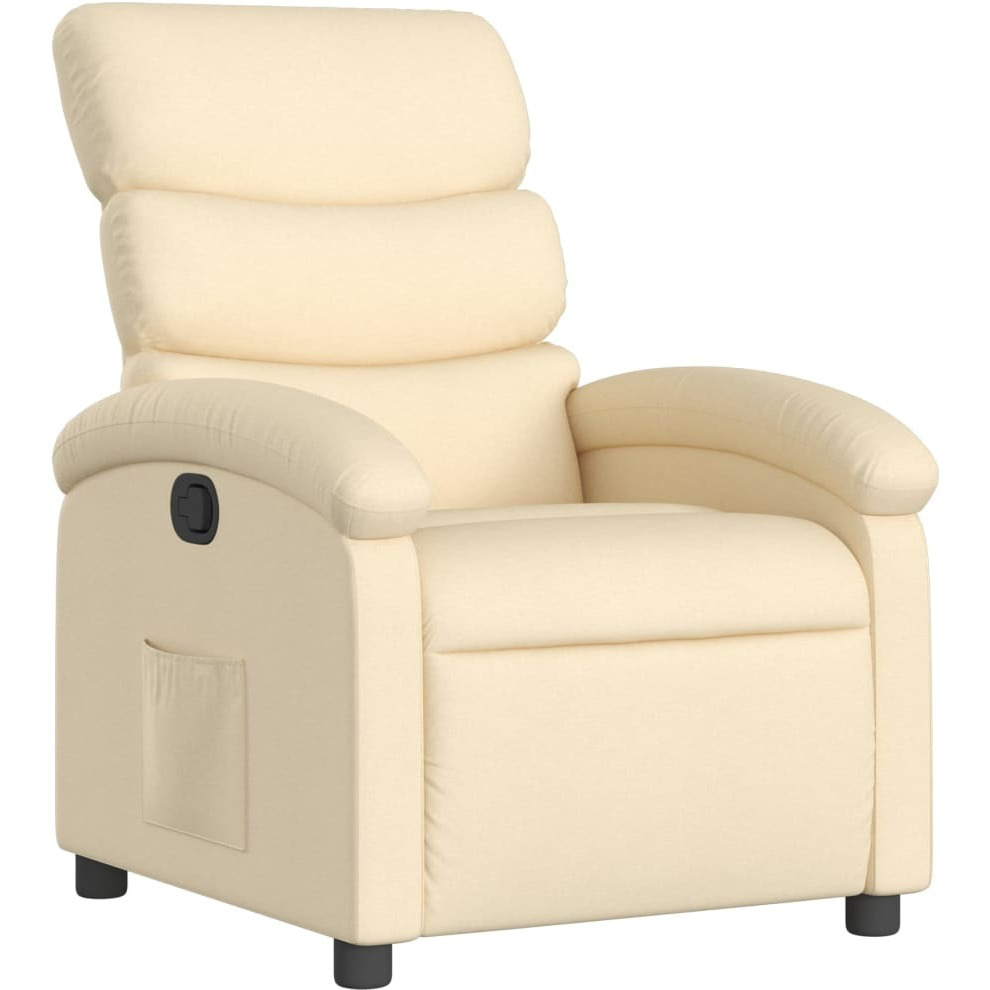 Vidaxl Recliner Chair Cream Fabric