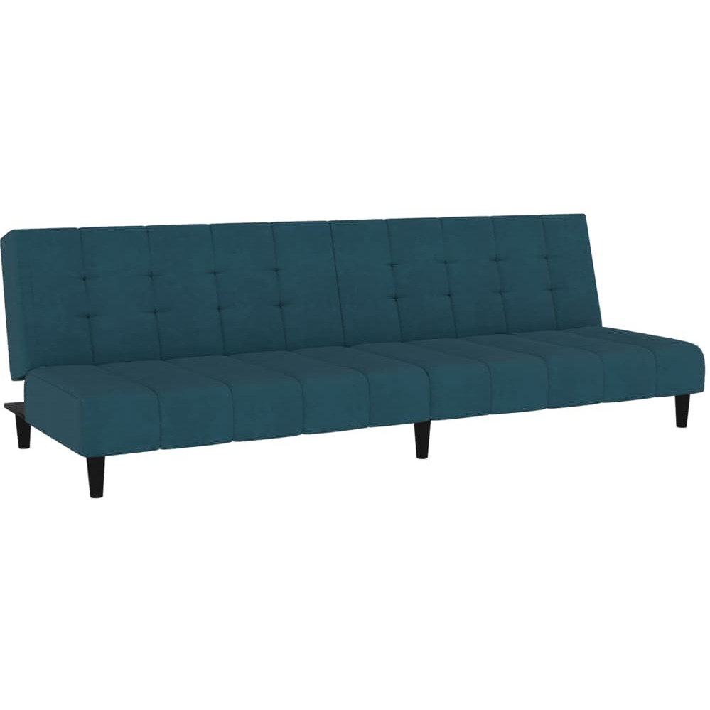 Vidaxl 2-Seater Sofa Bed Blue Velvet