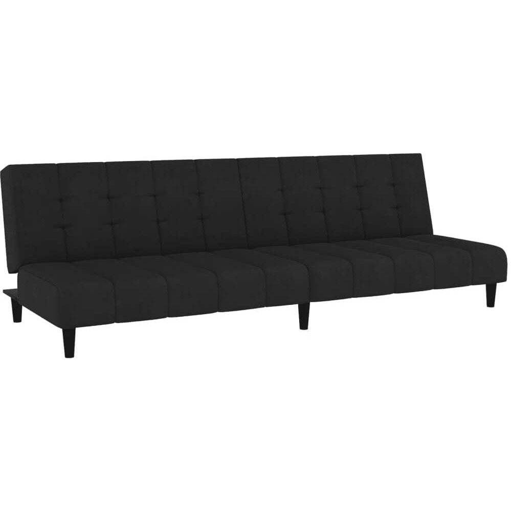 Vidaxl 2-Seater Sofa Bed Black Velvet