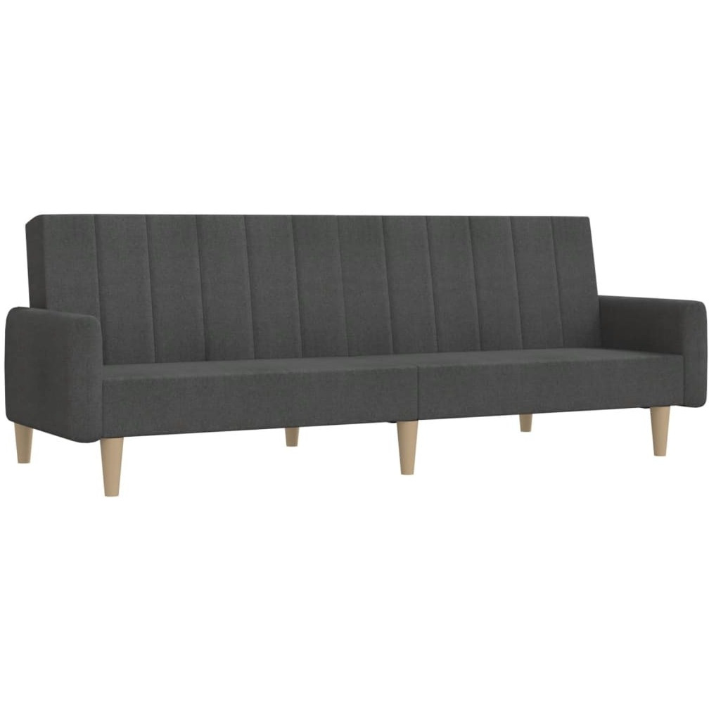 Vidaxl 2-Seater Sofa Bed Dark Gray Fabric