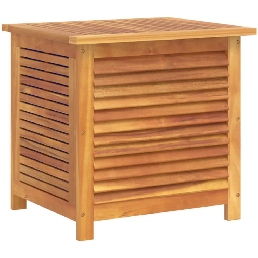 Vidaxl Garden Storage Box With Louver 23.6X19.7X22 Solid Wood Acacia