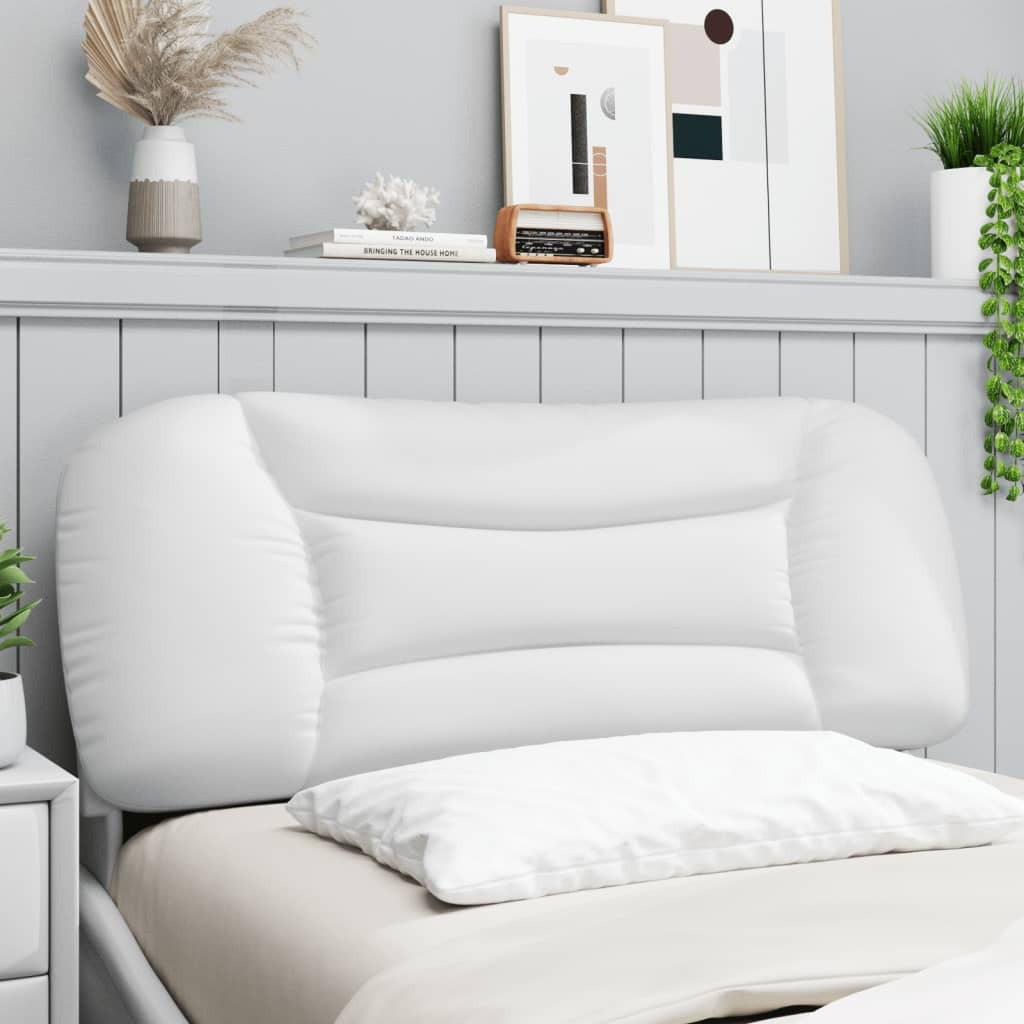 Vidaxl Headboard Cushion White 39.4 Faux Leather