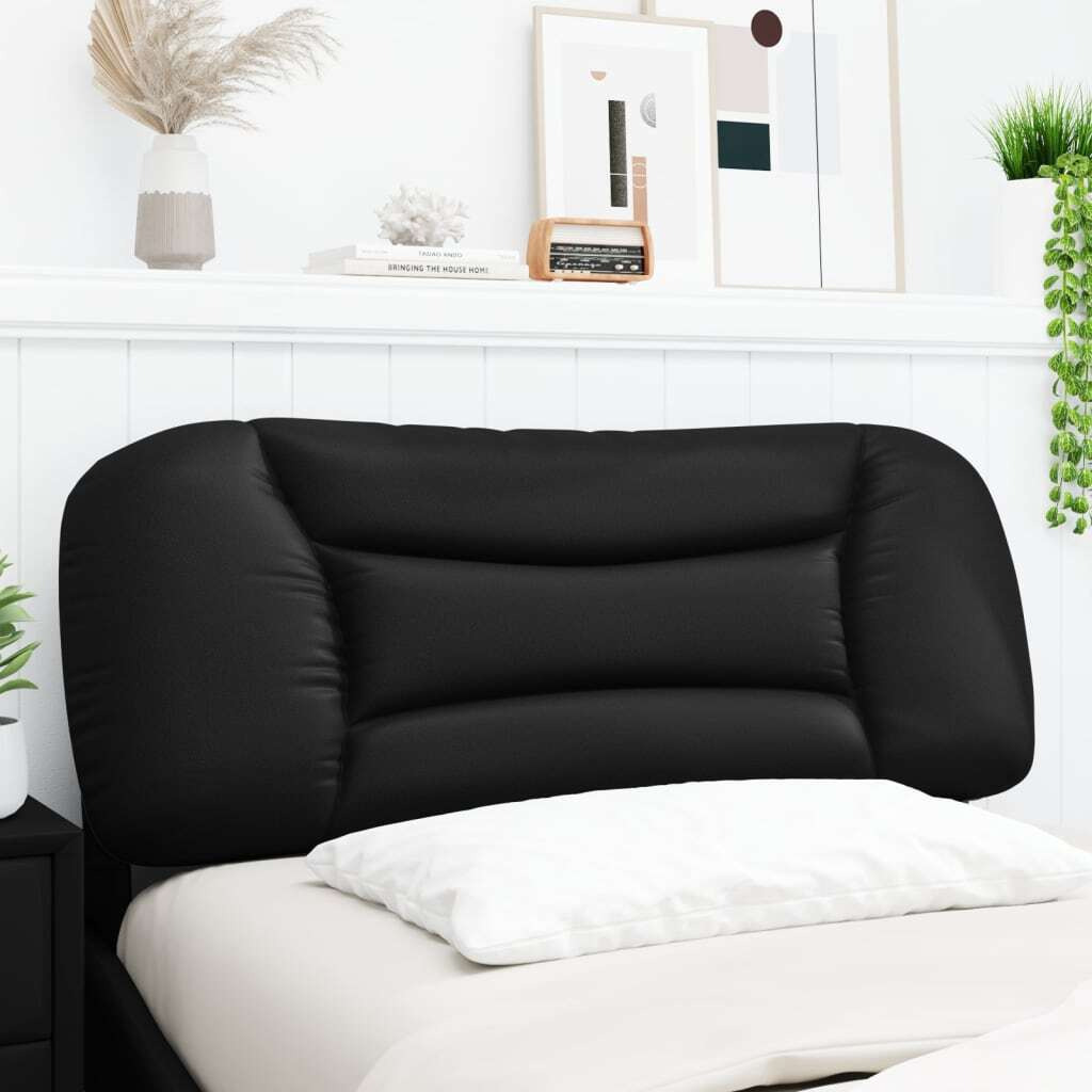 Vidaxl Headboard Cushion Black 39.4 Faux Leather