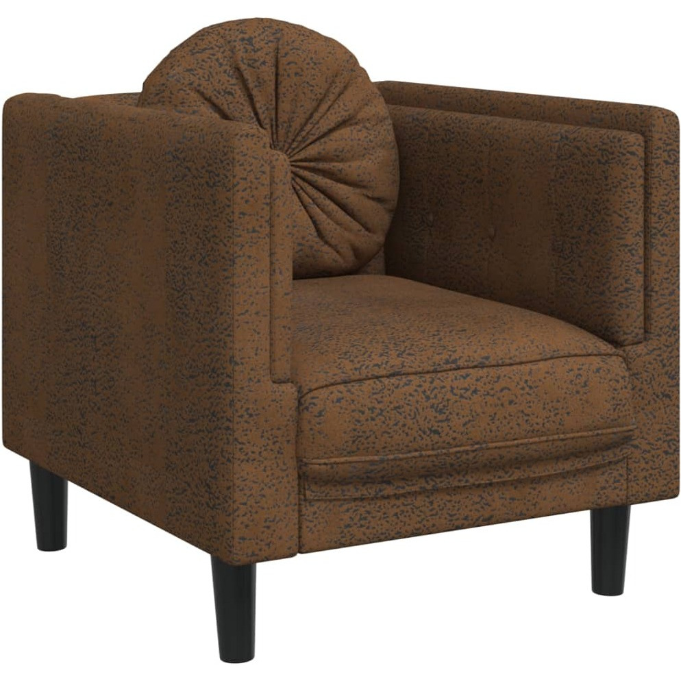 Vidaxl Sofa Chair With Cushion Brown Velvet