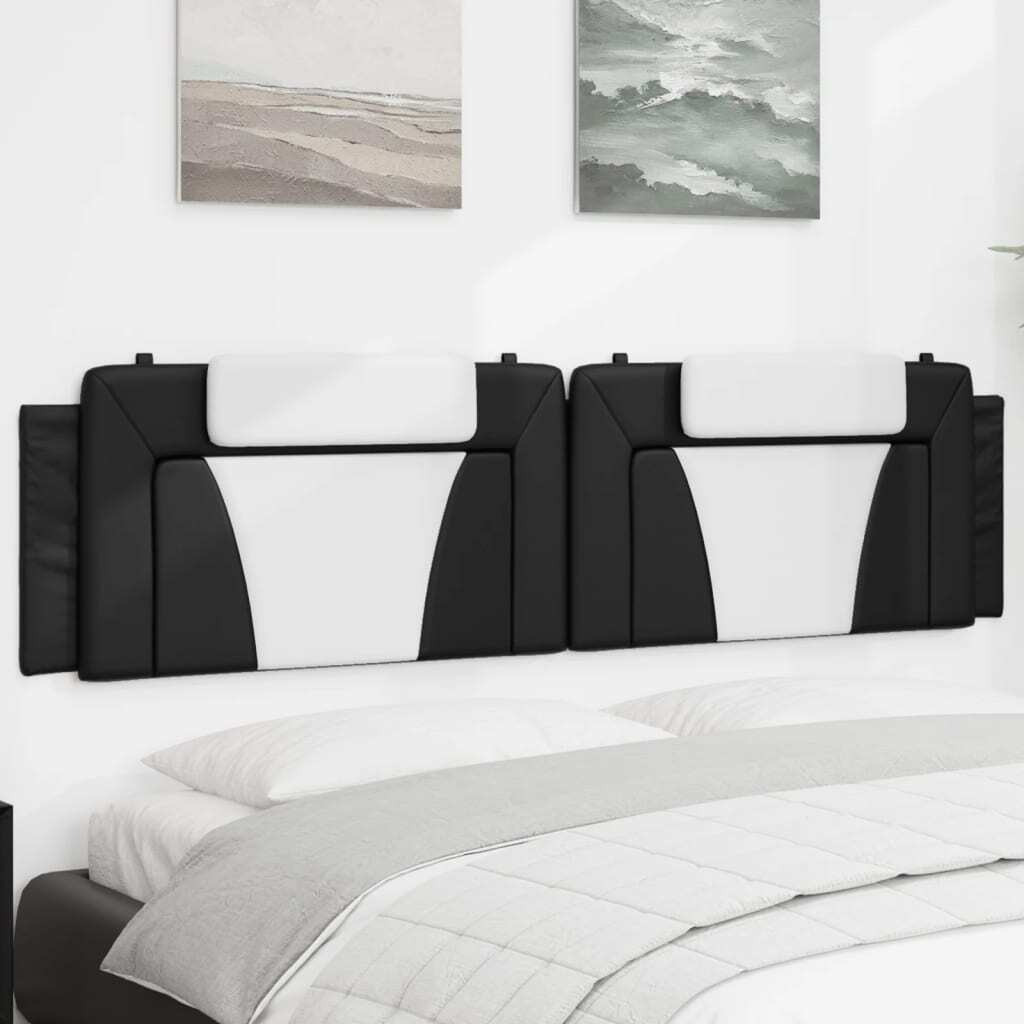 Vidaxl Headboard Cushion Black And White 76 Faux Leather
