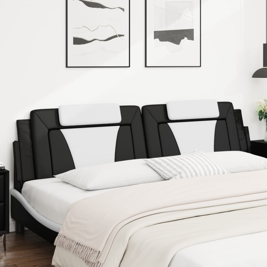 Vidaxl Headboard Cushion Black And White 76 Faux Leather