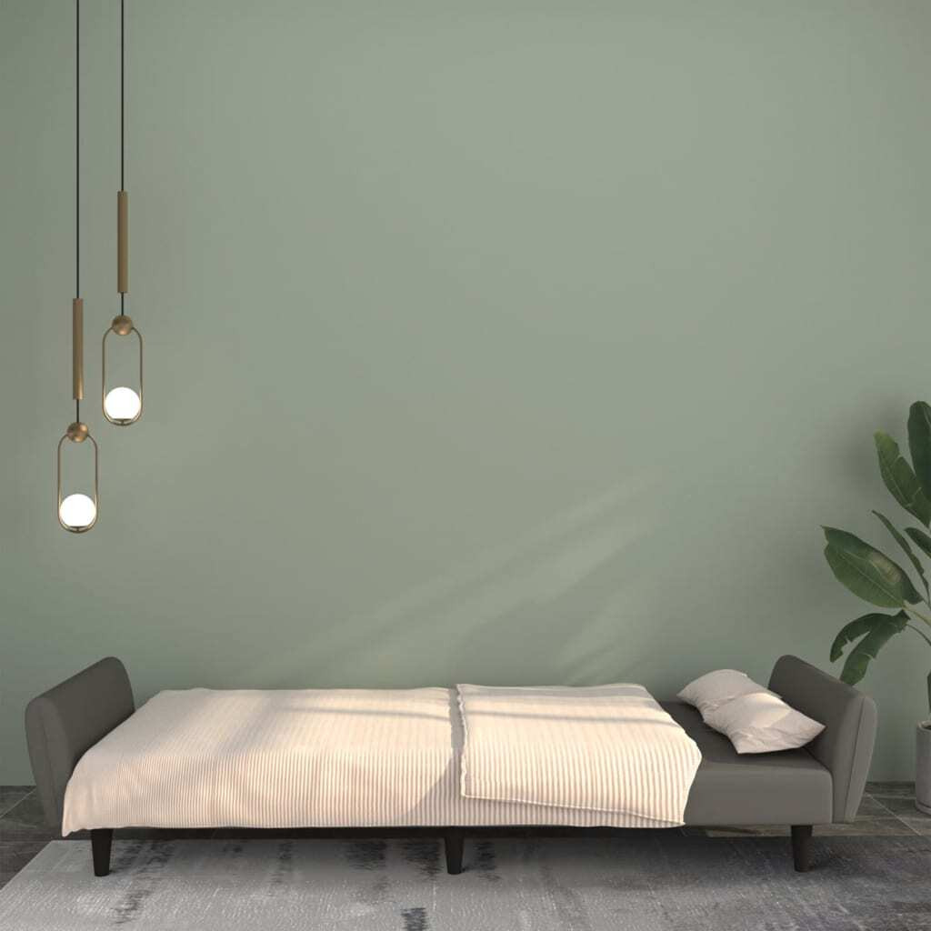 Vidaxl 2-Seater Sofa Bed Dark Gray Velvet