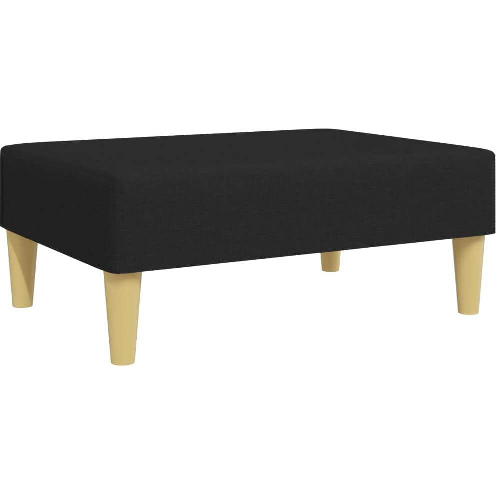 Vidaxl Footstool Black 30.3X21.7X12.2 Fabric