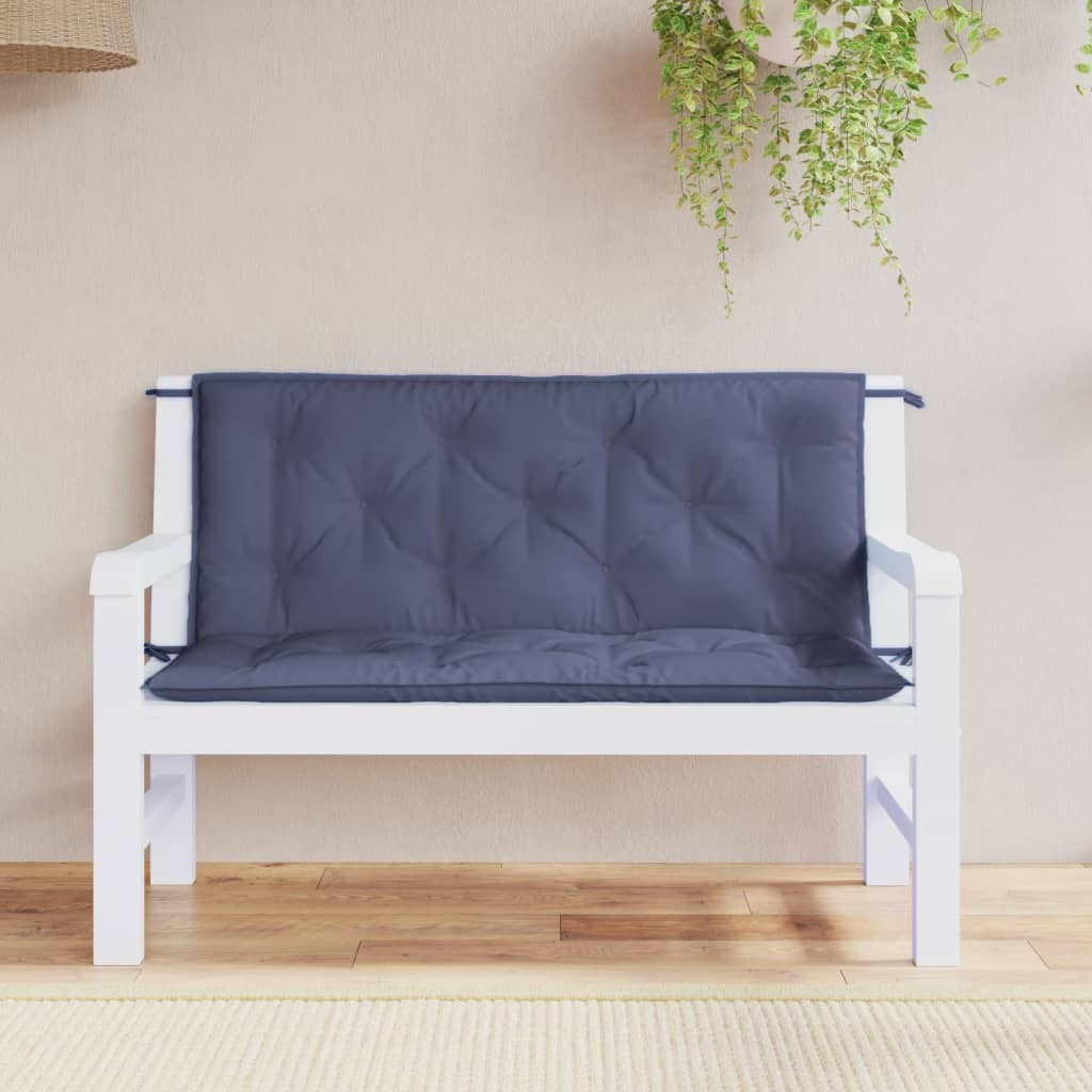 Vidaxl Garden Bench Cushions 2Pcs Navy Blue 47.2X19.7X2.8 Oxford Fabric