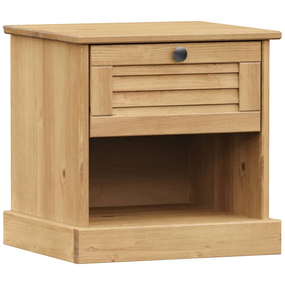 Vidaxl Bedside Cabinet Vigo 16.5X13.8X16.5 Solid Wood Pine