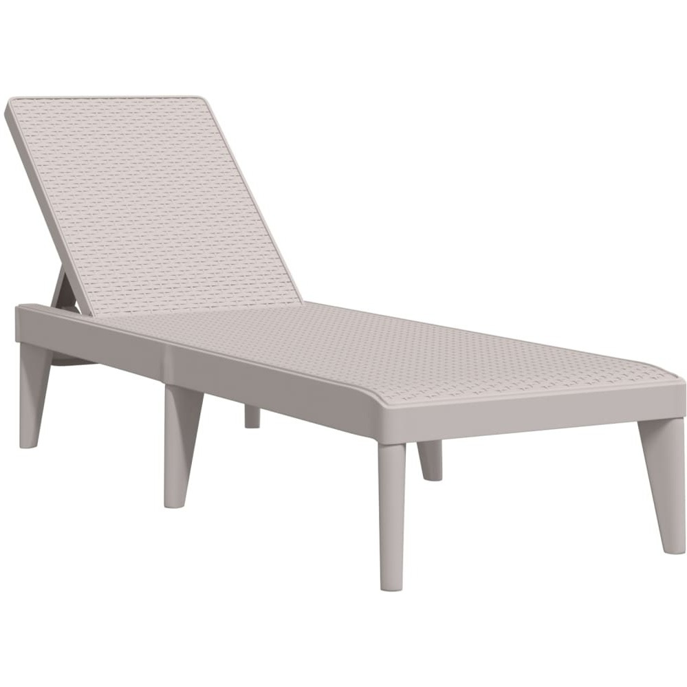 Vidaxl Sun Lounger Cappuccino 73.2X23.6X11.4 Pp