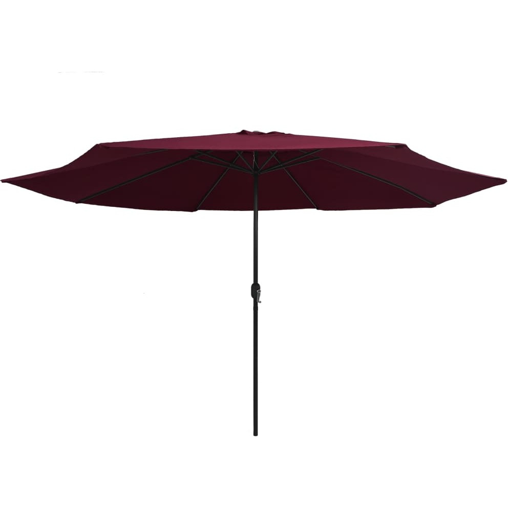 Vidaxl Outdoor Parasol With Metal Pole 153.5 Bordeaux Red