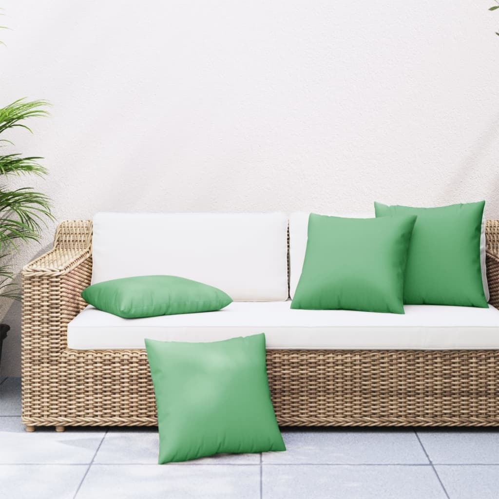 Vidaxl Throw Pillows 4 Pcs Green 23.6X23.6 Fabric