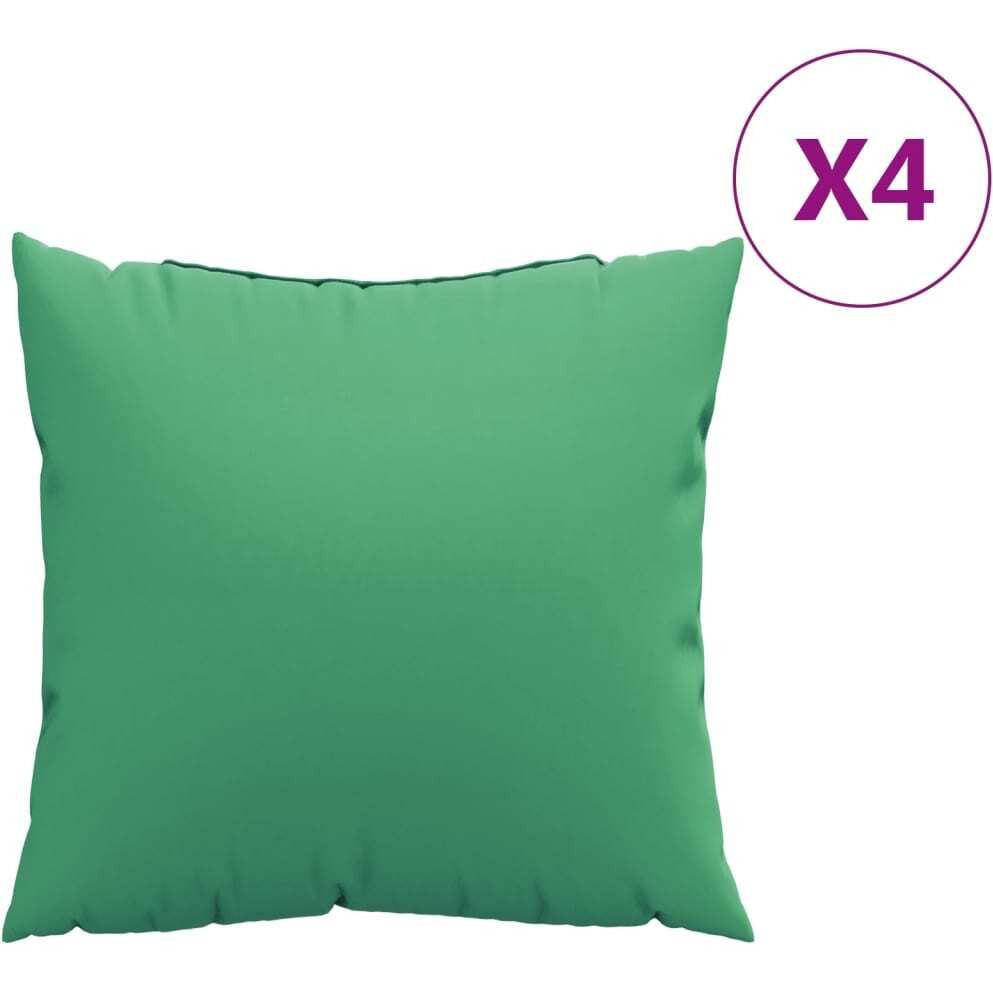 Vidaxl Throw Pillows 4 Pcs Green 23.6X23.6 Fabric
