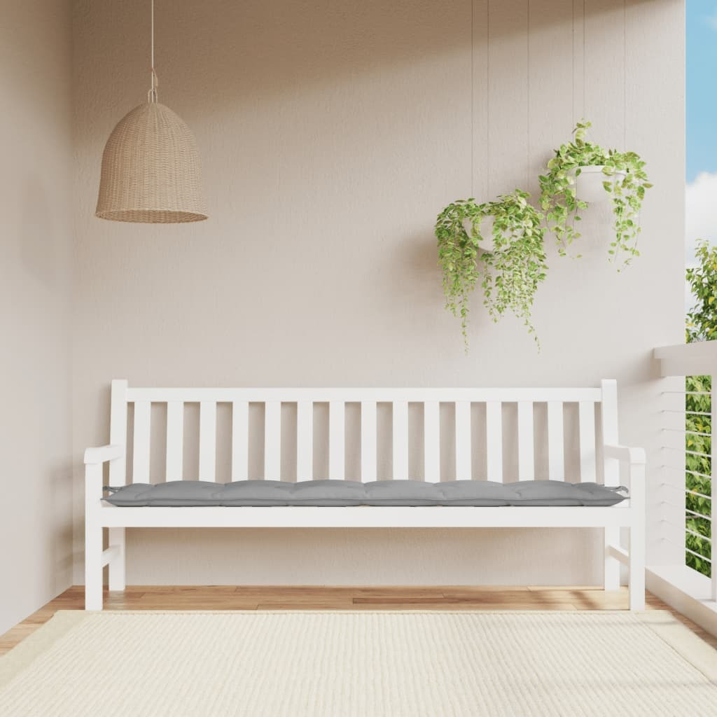 Vidaxl Garden Bench Cushion Gray 78.7X19.7X2.8 Oxford Fabric
