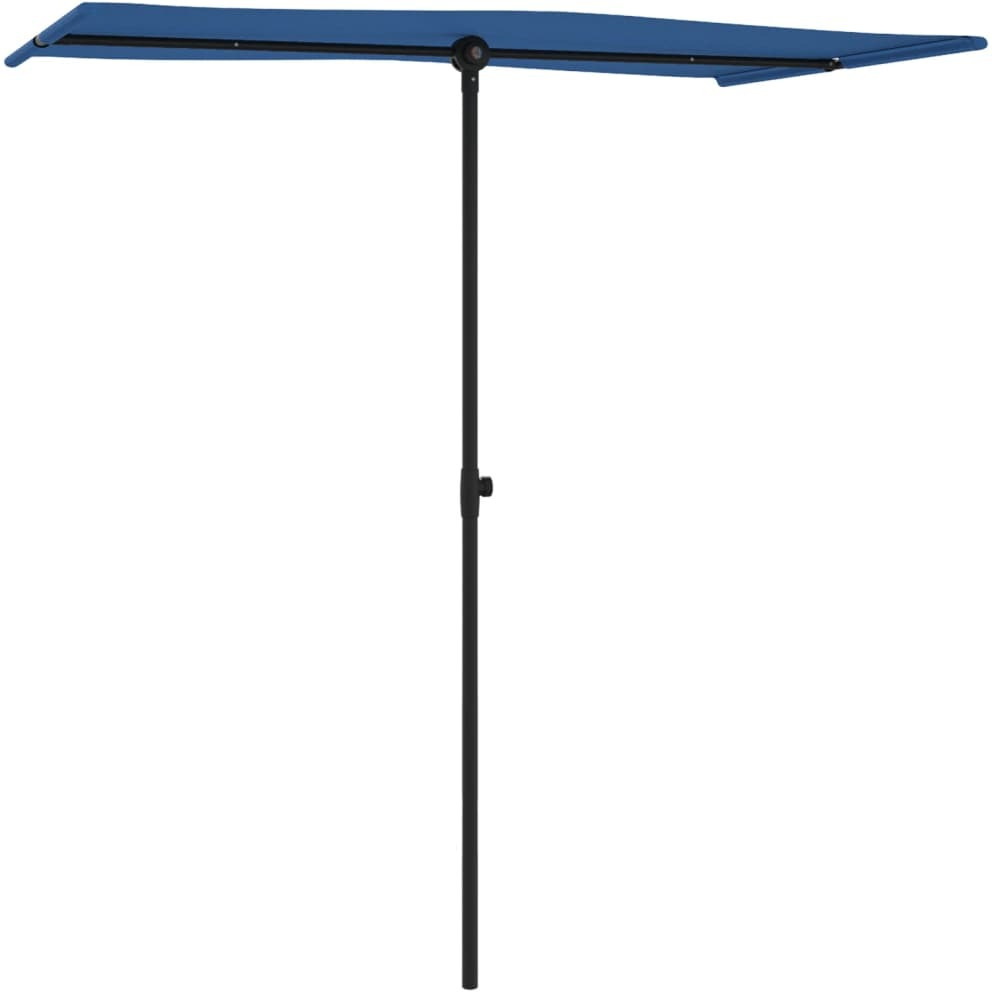 Vidaxl Outdoor Parasol With Aluminum Pole 70.9X43.3 Azure Blue