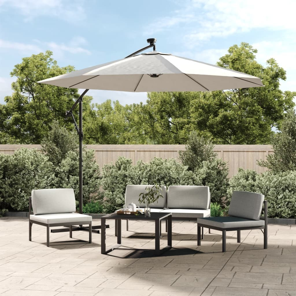Vidaxl Replacement Fabric For Cantilever Umbrella Sand White 137.8