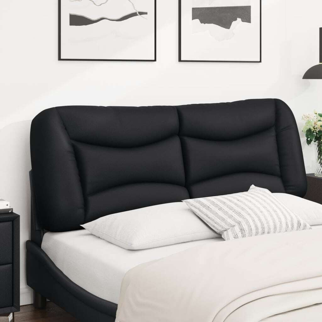 Vidaxl Headboard Cushion Black 53.9 Faux Leather