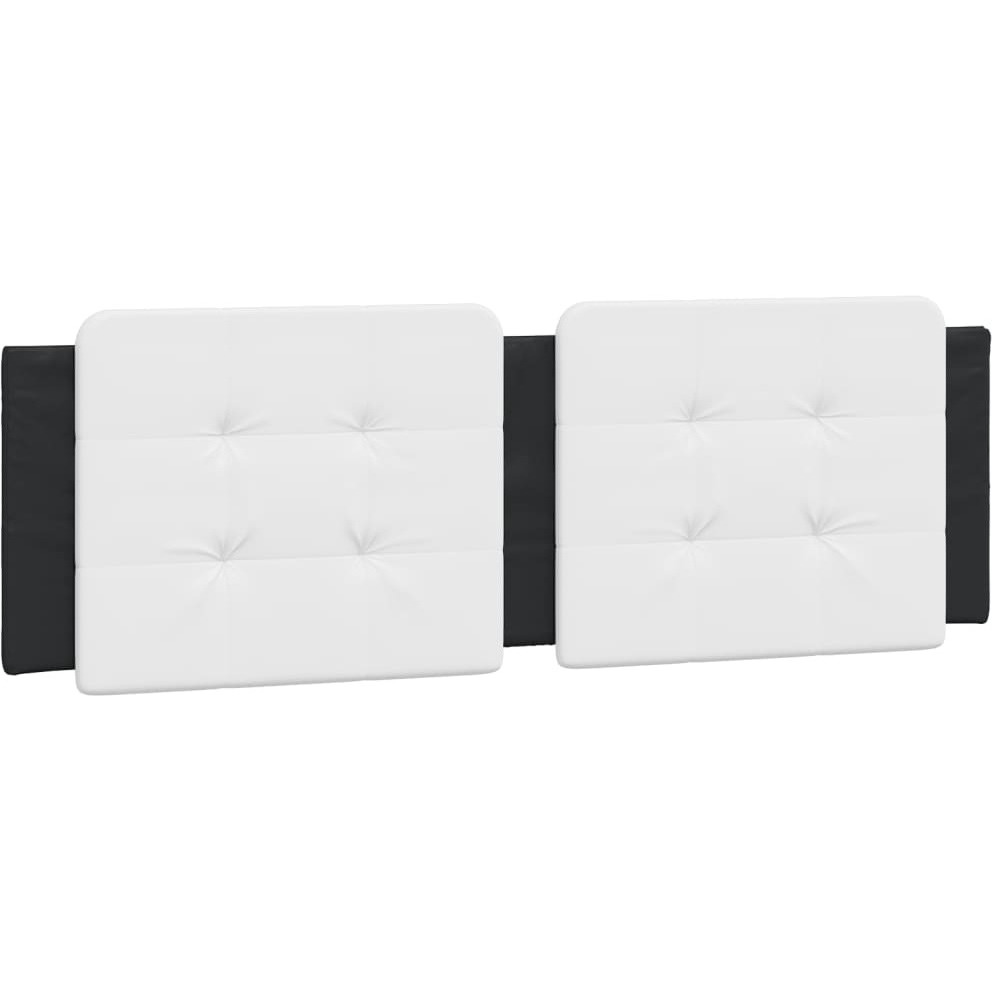 Vidaxl Headboard Cushion Black And White 60.2 Faux Leather