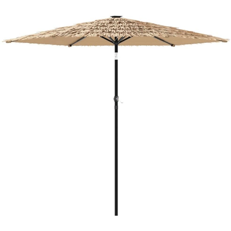 Vidaxl Garden Parasol With Steel Pole Brown 105.5X105.5X89