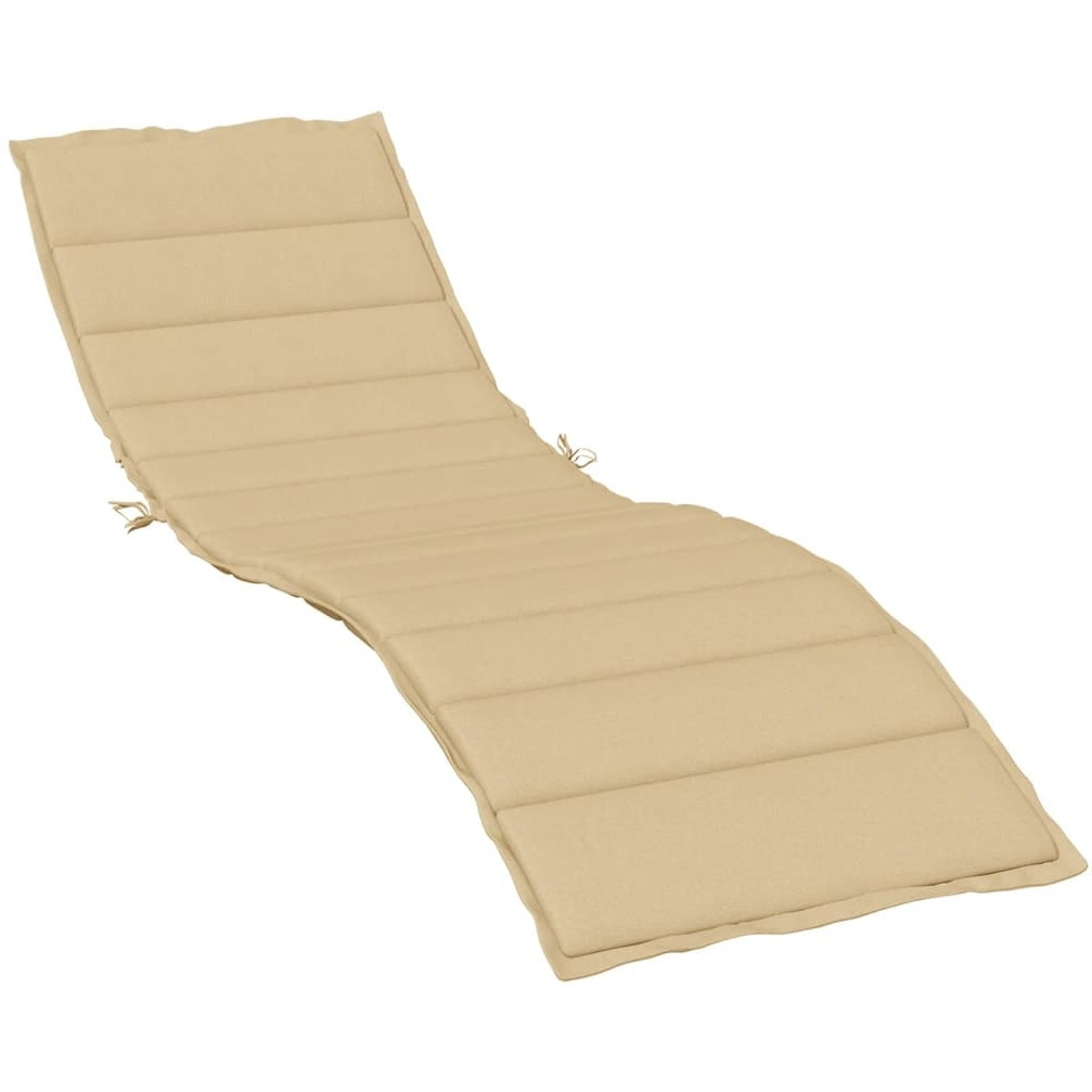 Vidaxl Sun Lounger Cushion Melange Beige 78.7X19.7X1.6 Fabric