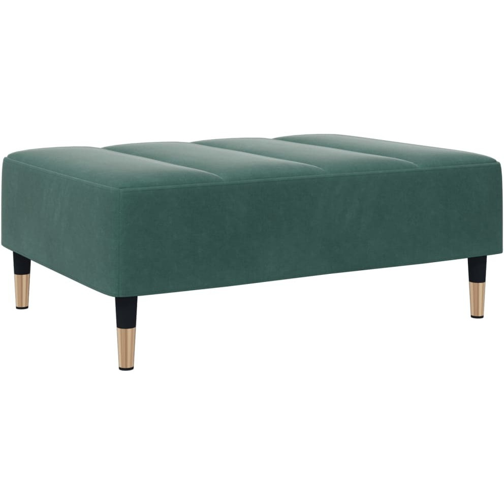 Vidaxl Footstool Dark Green 30.3X21.7X12.2 Velvet