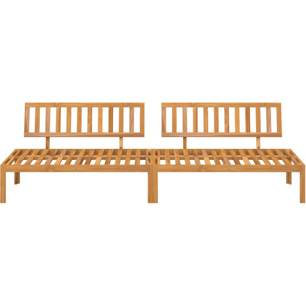 Vidaxl Patio Pallet Middle Sofas 2 Pcs Solid Wood Acacia