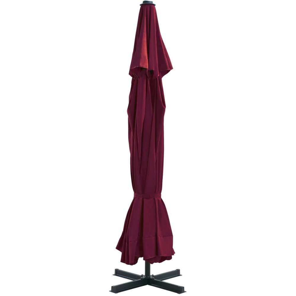 Vidaxl Outdoor Parasol With Aluminum Pole 196.9 Bordeaux Red