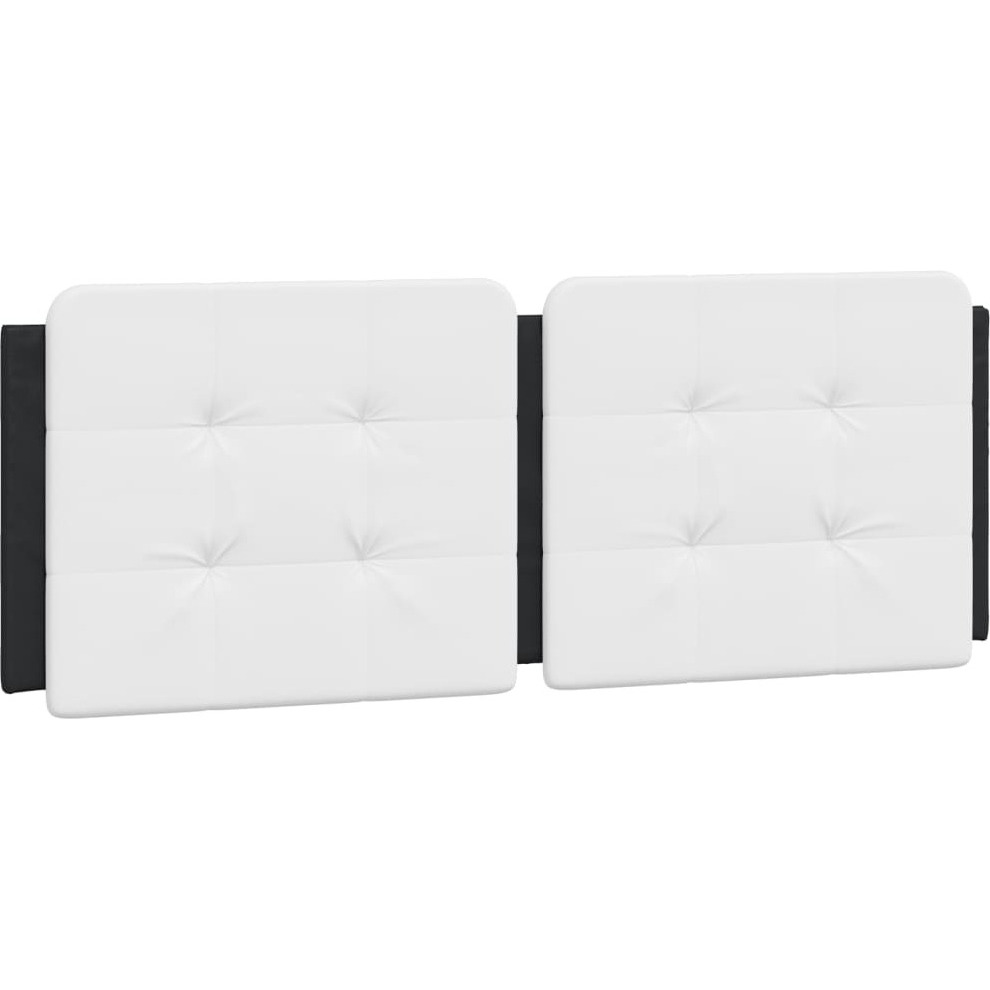 Vidaxl Headboard Cushion Black And White 53.9 Faux Leather