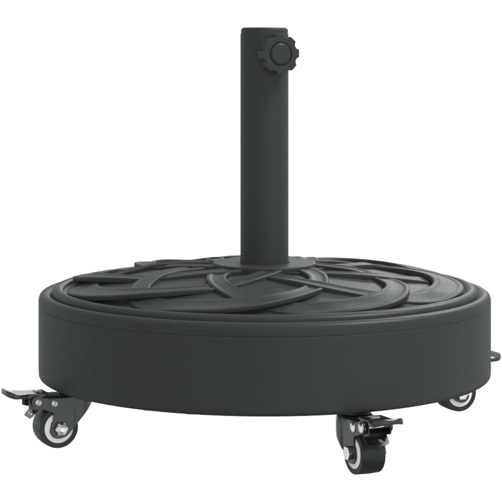 Vidaxl Parasol Base With Wheels For 1.5/1.9 Poles 59.5 Lb Round