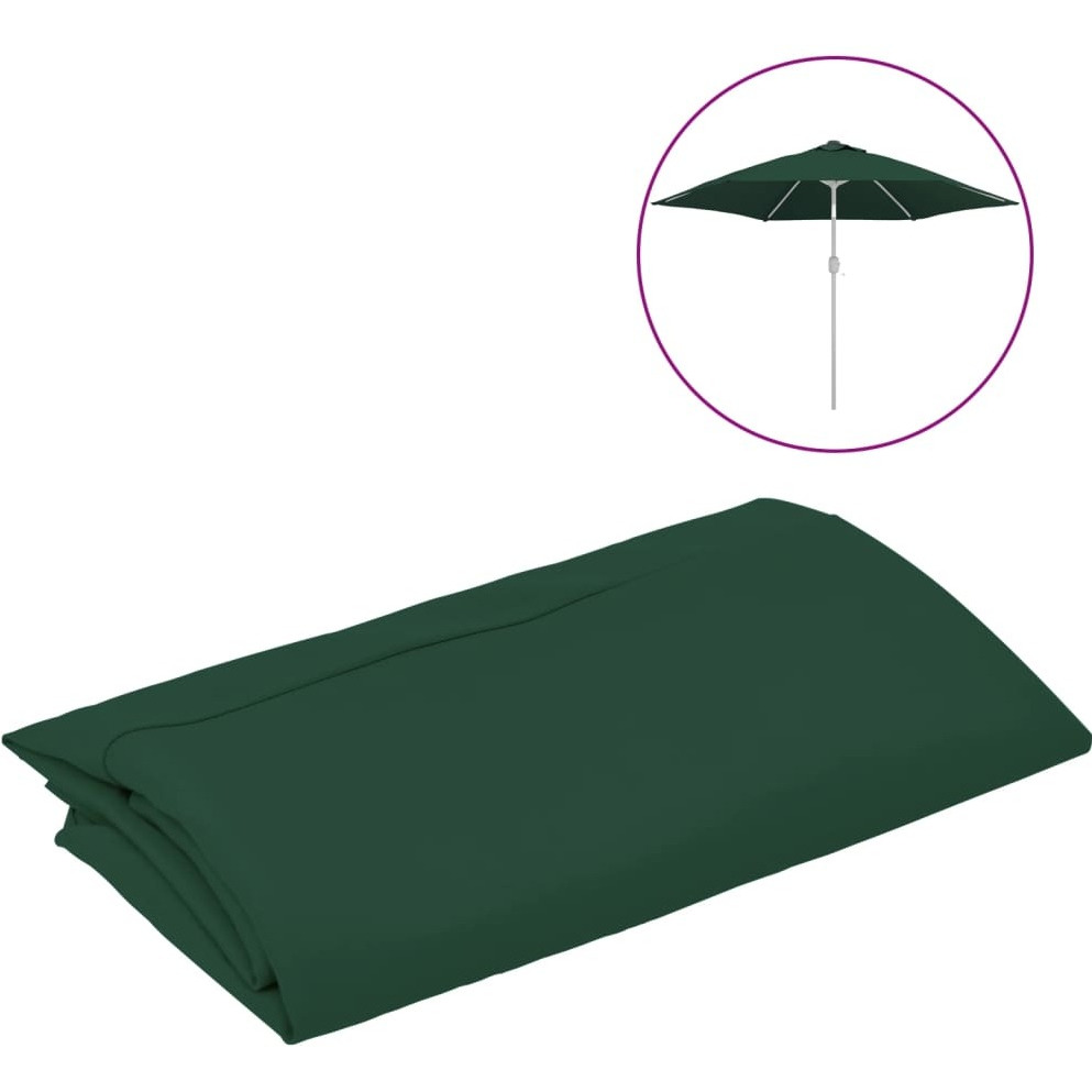 Vidaxl Replacement Fabric For Outdoor Parasol Green 118.1