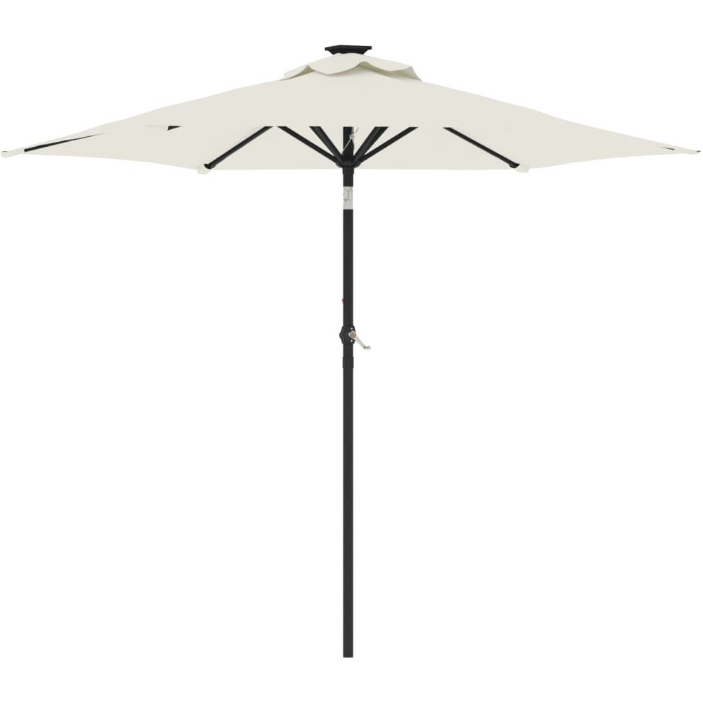 Vidaxl Garden Parasol With Steel Pole White 88.6X88.6X83.5