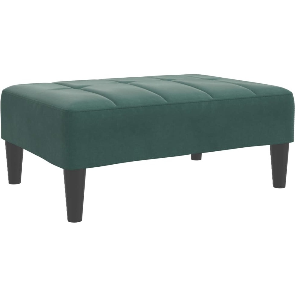 Vidaxl Footstool Dark Green 30.3X21.7X12.2 Velvet