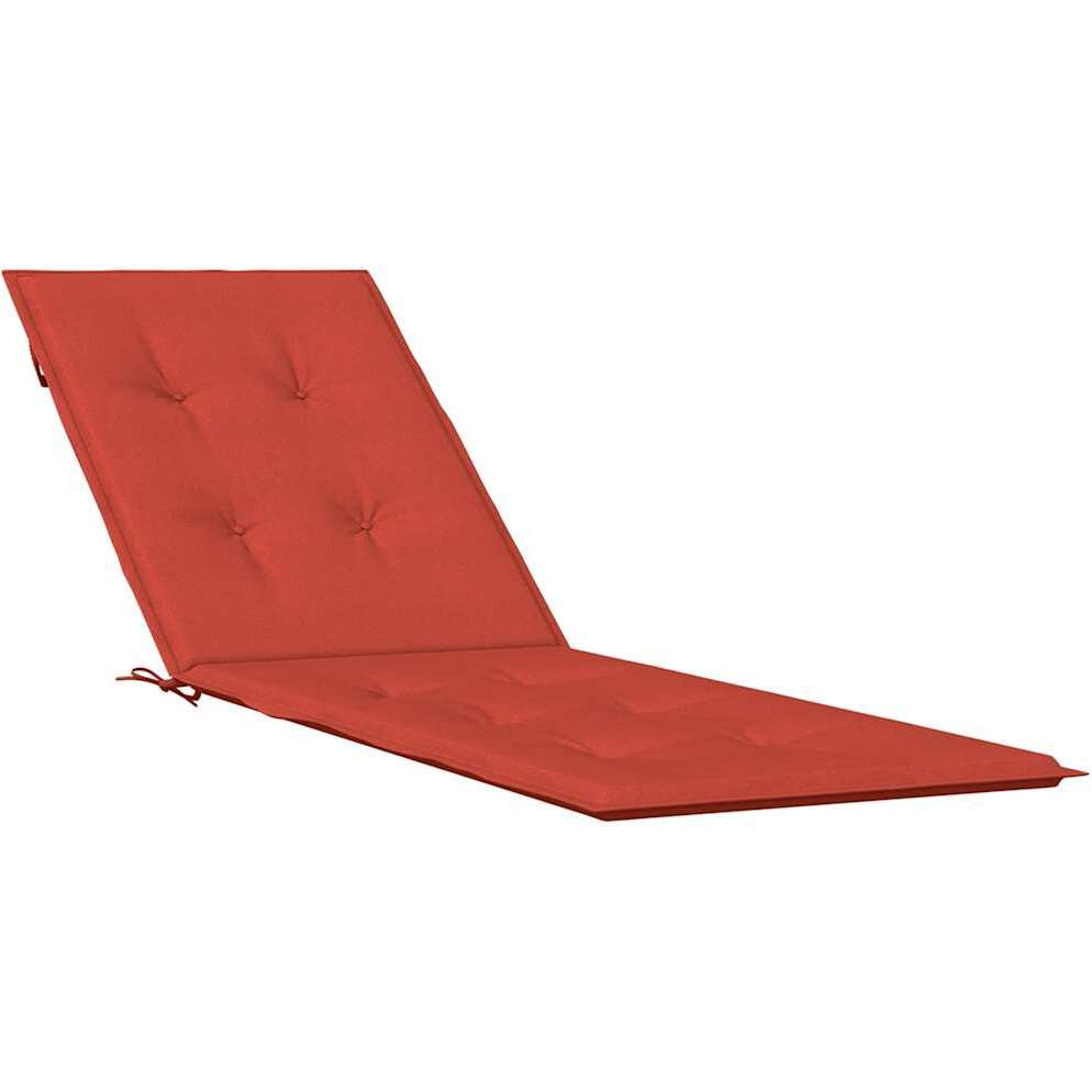 Vidaxl Deck Chair Cushion Melange Red (29.5+41.3)X19.7X1.2 Fabric