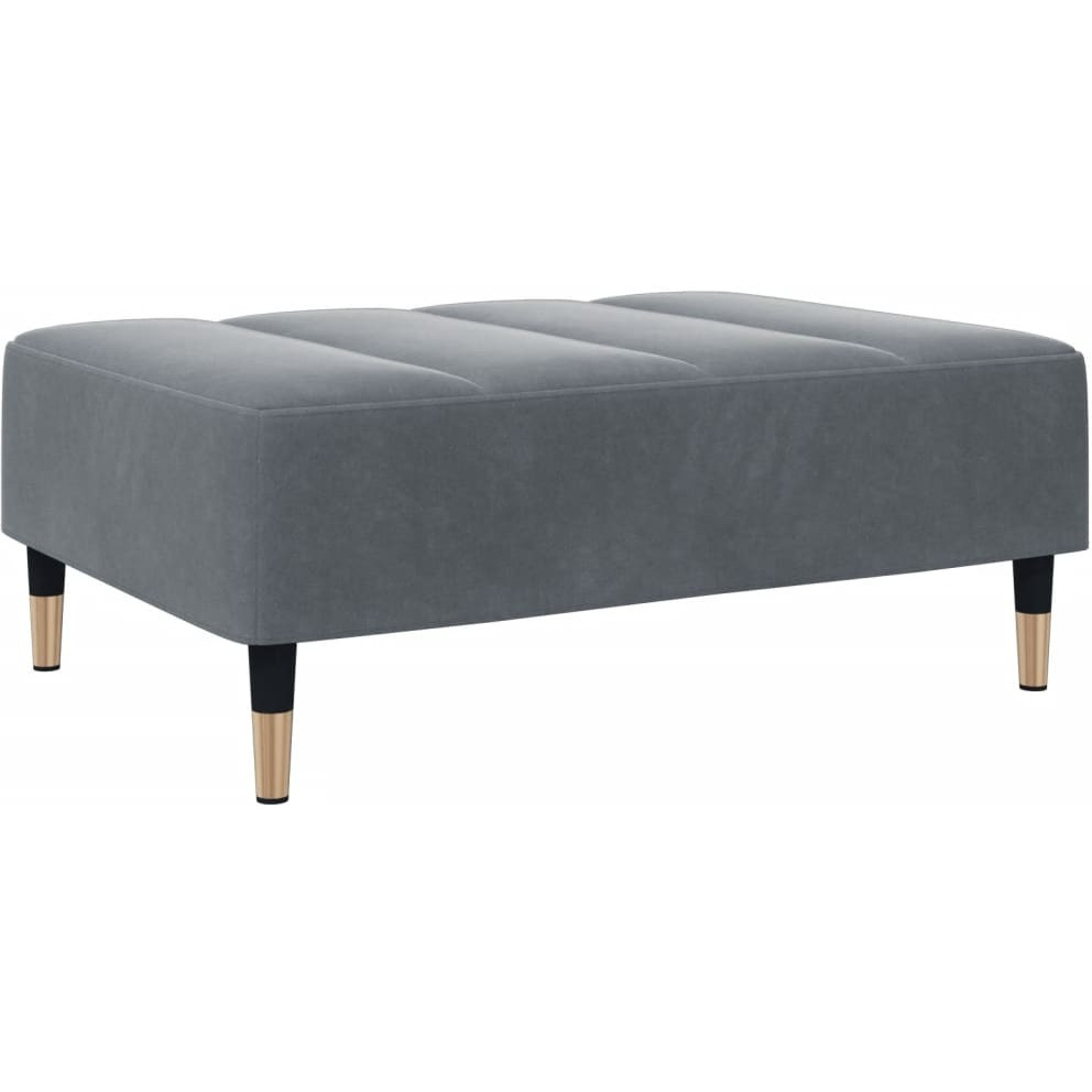 Vidaxl Footstool Dark Gray 30.3X21.7X12.2 Velvet