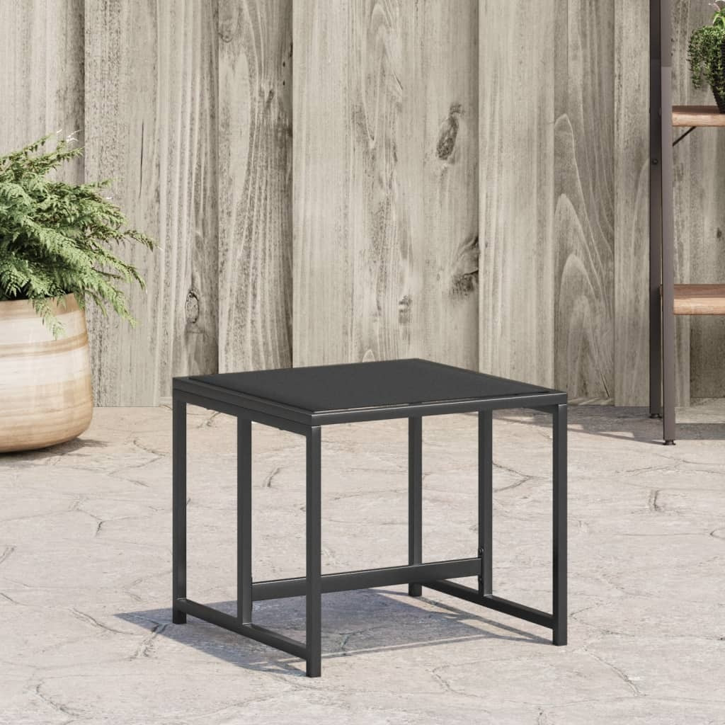 Vidaxl Patio Stools 4 Pcs Black Steel And Textilene
