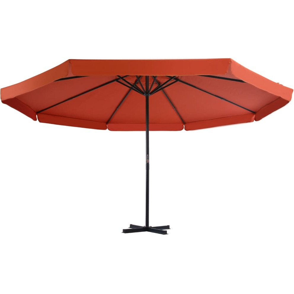 Vidaxl Outdoor Parasol With Aluminum Pole 196.9 Terracotta