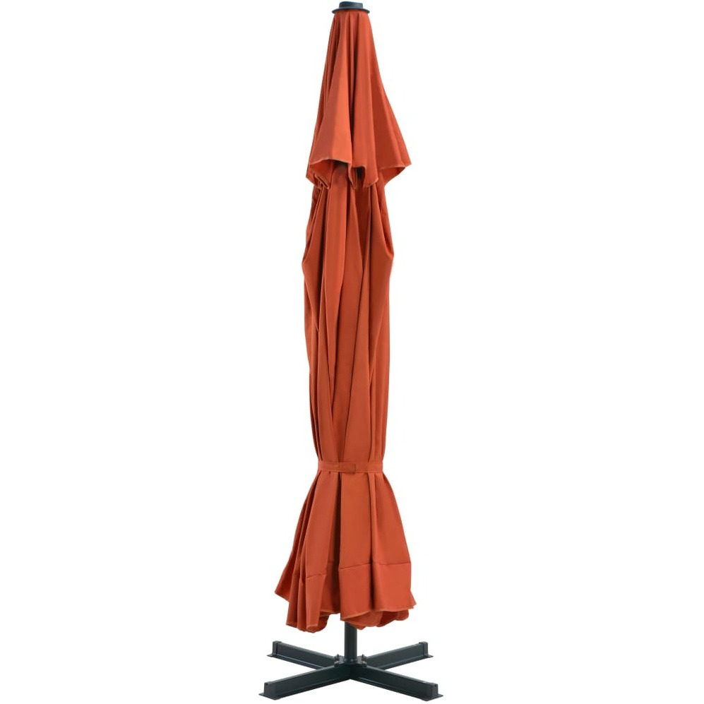 Vidaxl Outdoor Parasol With Aluminum Pole 196.9 Terracotta